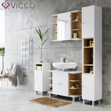 Meuble de salle de bain meuble sous vasque armoire de toilett Aquis Blanc Vicco 