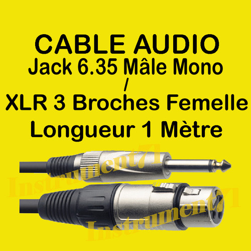 Cable xlr broches - 3,