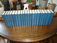 Emile Zola : 20 Livres avec couverture rigide bleue et dorée - Très bon état