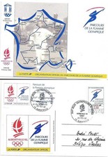 Cachet illustré - 23/02/1992 - Clôture des Jeux Olympiques d'Albertville