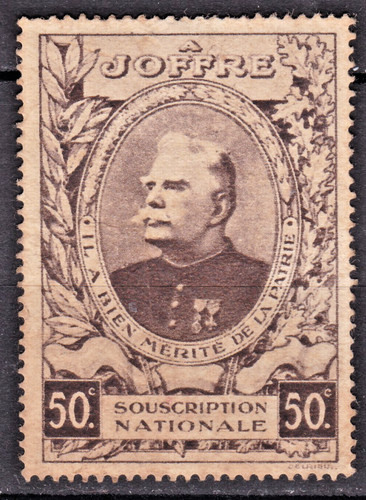 Timbre france vignette joffre - ,