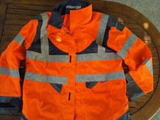 Blouson parka de travail pluie vélo  réfléct - orange - XXL  T2S Annapurna