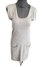 Très Belle Robe Beige Coton