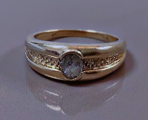 Bague argent topaze - , bleue