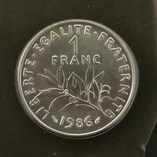 1 FRANC SEMEUSE 1986 FDC