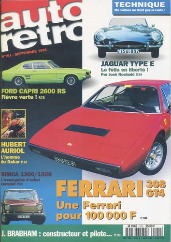 Auto retro 191 1996 - n°191, 09/1996