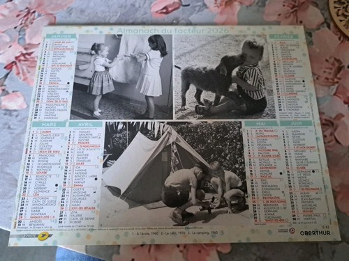 Calendrier ptt poste 2026 - calendrier, ptt,