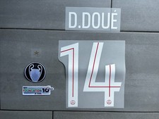 Kit Patch flocage DOUE #14 PSG Home 25-26 Supercup Champion's League CWC 25