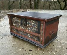 Coffre en bois peint, Alsace