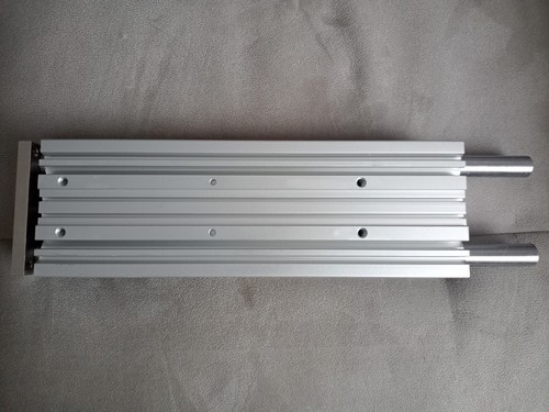 Vérin guidé pneumatique smc - vérin,