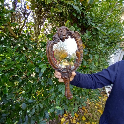Miroir ancien face main en - miroir,