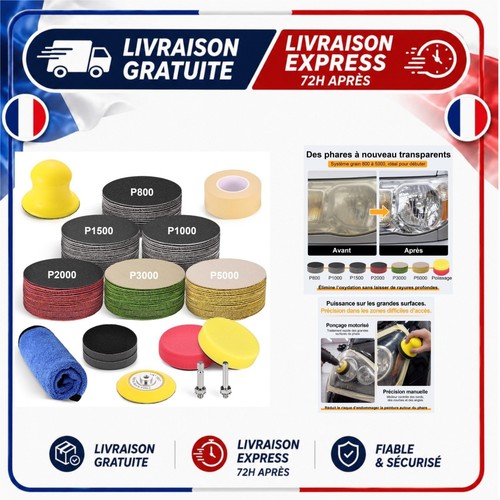 Kit rénovation phares voiture