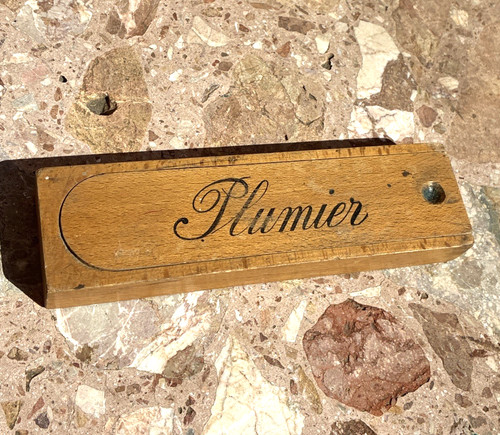 Ancien plumier ecolier en - ancien, d'ecolier