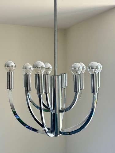 Lustre chromé lumières - chromé, 12