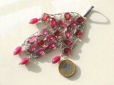 BEAU et TRES GRAND PENDENTIF / MAIN DE FATMA ANCIEN en ARGENT / Hauteur 13cm !