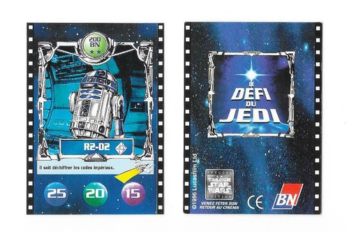 Carte défi jedi r2d2 - défi, du