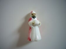 Fève ancienne santon personnage crêche Noël roi Mage Balthazar Gaspard Melchior