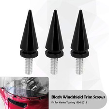 3x Noir boulons à vis