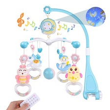 Mobile Musical Lit Bébé Mobile Musicale Bebe avec Veilleuse et Projecteur Mob...