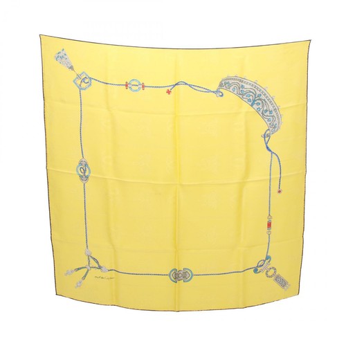Foulard cartier soie jaune - soie,