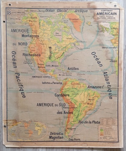 Ancienne carte scolaire - 🌎,