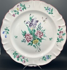 Plat rond en faïence de