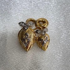 Broche feuille logo nina ricci - logo,