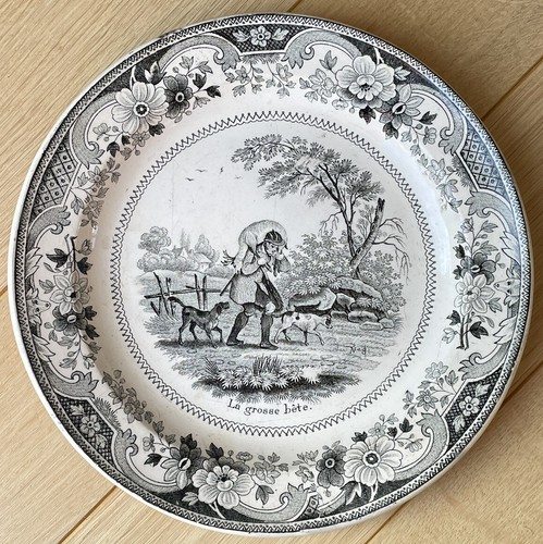 Ancienne assiette faience - ancienne, en