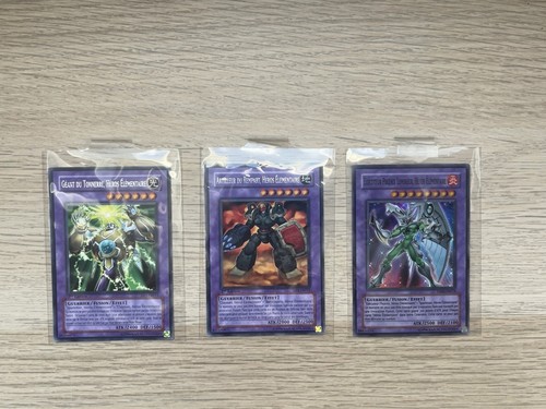 Lot cartes oh héros - 3, yu-gi-oh!