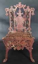 Porte pinceaux chinois chaise en bois découpé début XXème