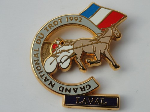 Pin cheval trotteur laval - cheval,