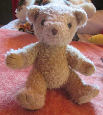 Peluche OURSON MARRON pour enfant à partir de 3 ans - position assise H.21cm