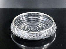 Vase Centre De Table Fruitier Baccarat Rohan Cristal Taillé Bord Argent 800