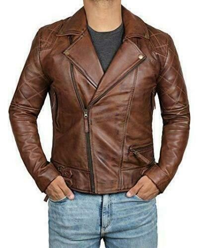 Blouson moto homme - , cuir
