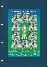 bloc feuillet timbres france neuf **  "  Coupe du Monde Rugby 1999  "  BF26