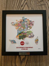 Cadre Coca Cola Pins Jeux Olympiques 2024  Carte De France