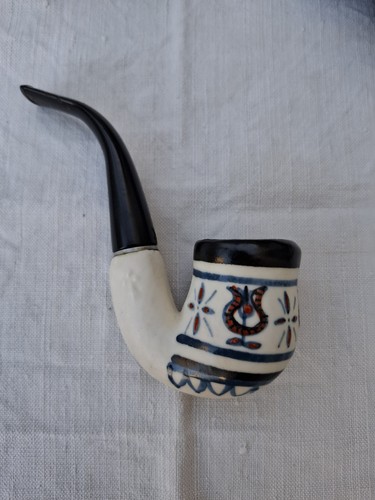 Pipe faïence bretonne - faïence,