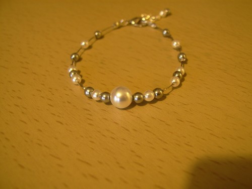 Bracelet couleur ivoire gris - couleur,