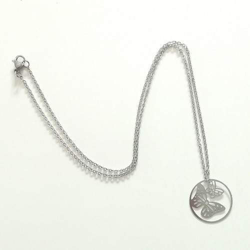 Collier argente 6cm - collier, 40,6cm
