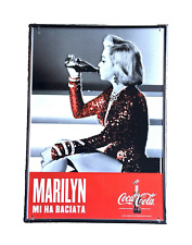 Coca-Cola Enseigne Publicitaire Canette Marilyn M'A Baisée 45x32Cm