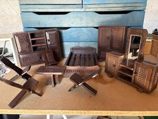 Ensemble Salon & Chambre à coucher de poupée en bois d'Afrique (9)