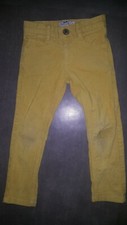CYRILLUS 4 ans pantalon velours jaune pour garçon
