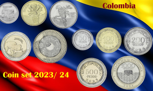 Pièces colombie 1000 - pièces,