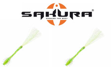 Leurre souple pêche Sakura Agrion 75mm couleur 61 Apple Mint