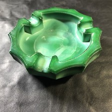 Art Deco Malachite Jade Glass ' Ashtray 1930' H.Hoffmann