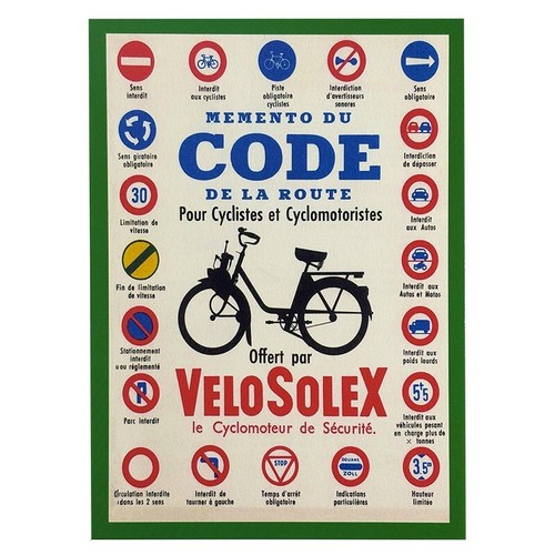 Carte postale solex velosolex - carte,