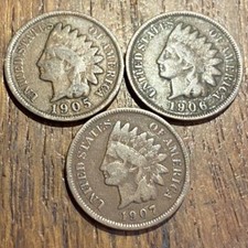 LOT DE 3 PIÈCES DE 1 CENT