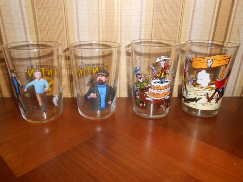 Verres tintin lucky luke - et,