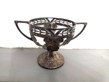 ANCIENNE COUPE ART DECO   POINCON  WMF  AUTRUCHE - METAL ARGENTE