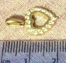 Beau Pendentif Cœur en Or